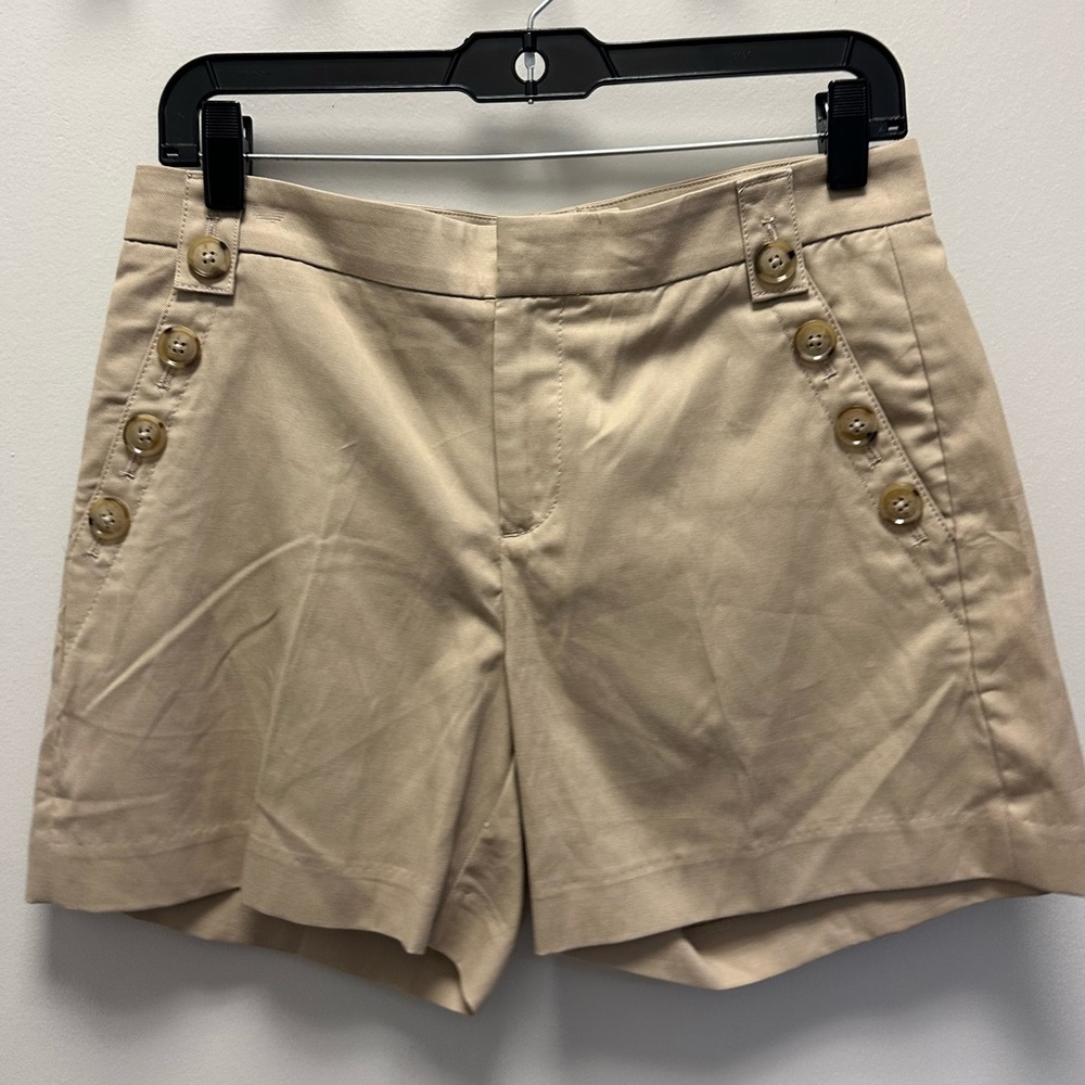 Banana Republic khaki shorts with button pockets size 2